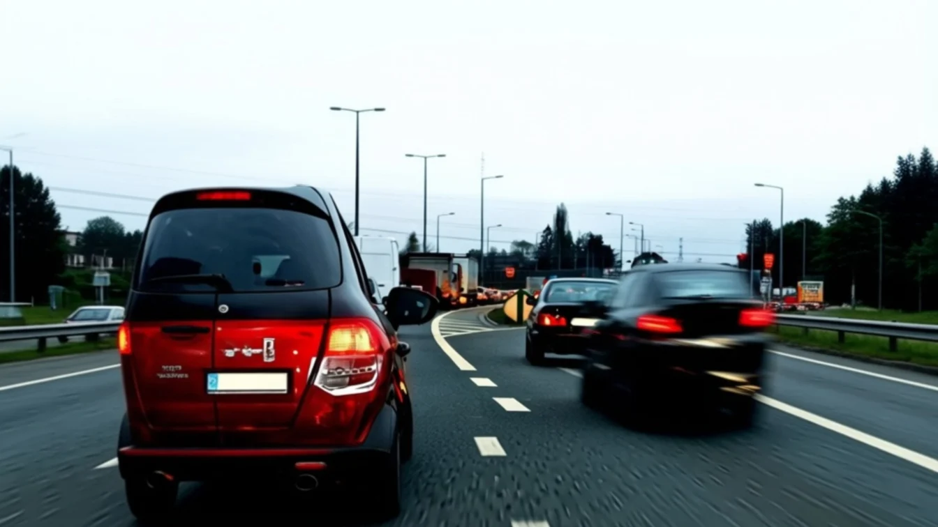 Pe A1 la km 24, traficul este blocat după ce un camion cu nisip s-a răsturnat