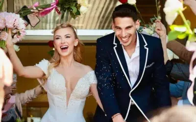 O singură vedetă la cununia Andreei Bălan cu Victor Cornea. Nașul Temișan, marele absent