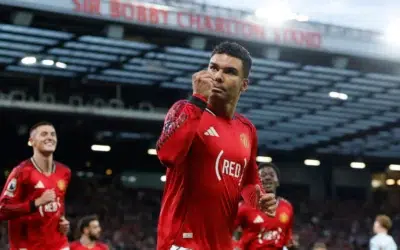 Casemiro înscrie al 9-lea gol al sezonului și aduce Man United în avantaj
