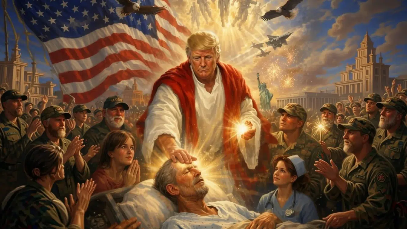 Trump se pozează în Iisus Hristos și fracturează dreapta creștină americană