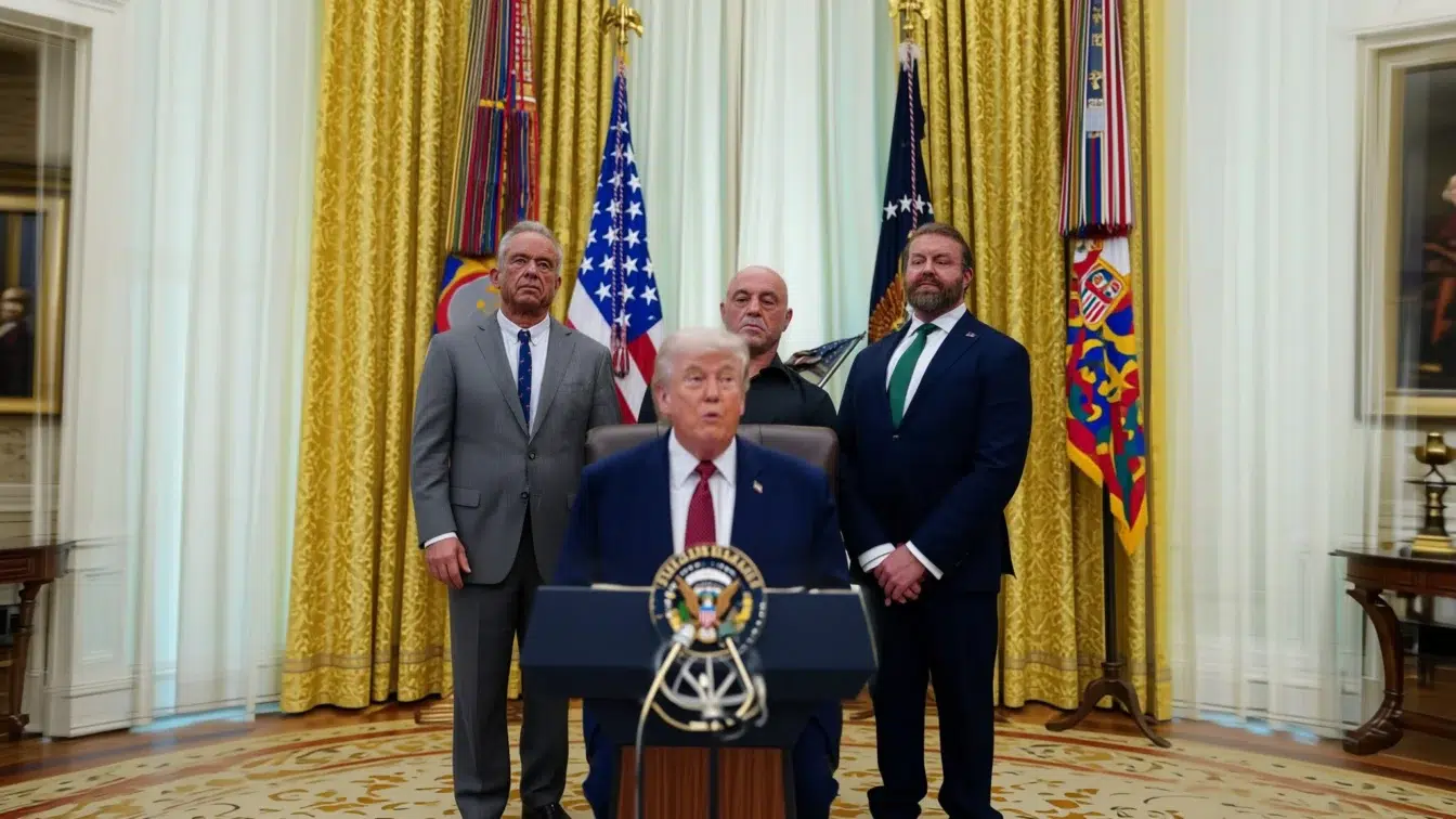 Trump anunță terapii cu psihedelice cu eficiență de 90% după un SMS de la Joe Rogan