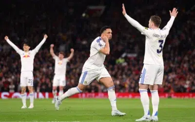 Dubla lui Noah Okafor umilește Man United, Leeds conduce cu 2-0 la pauză pe Old Trafford