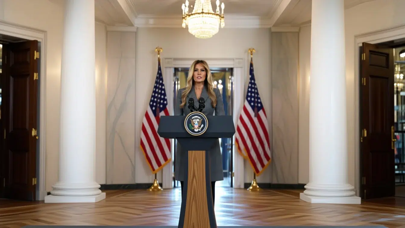 Conferința bizară a Melaniei Trump despre Epstein uimește analiștii media