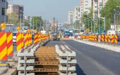 Trafic de o oră pe 3 km în Ghencea unde se montează primele șine de tramvai