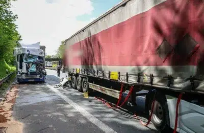 Șofer român implicat într-un accident de 190.000 de euro pe o autostradă din Germania