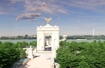 Trump vrea un arc de triumf de 76 de metri care să domine Washingtonul