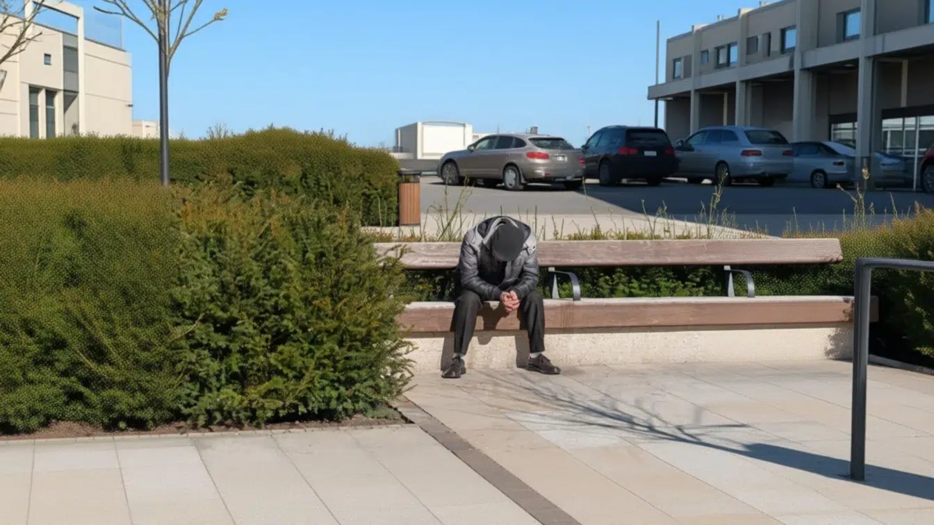 Un manager al unui magazin l-a angajat pe bărbatul de 41 de ani care cerșea la intrare