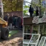Primăria Capitalei a demolat terasa din Cișmigiu ce ocupa ilegal 40 mp de parc