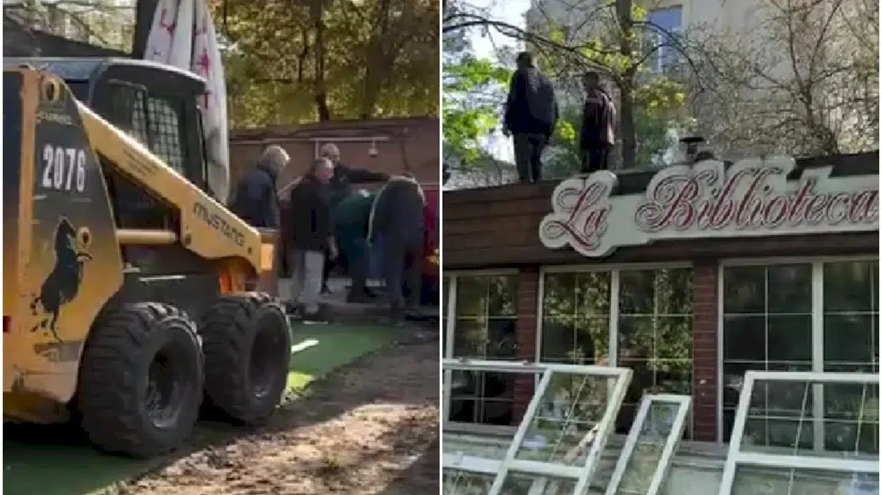 Primăria Capitalei a demolat terasa din Cișmigiu ce ocupa ilegal 40 mp de parc