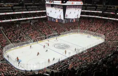 O femeie a născut pe stadion în timpul unui meci de hochei din NHL