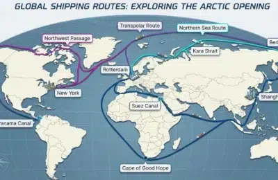 Harta comerțului mondial se schimbă către rutele navigabile arctice