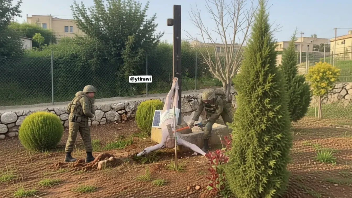 Armata israeliană condamnă un soldat filmat lovind o statuie a lui Iisus