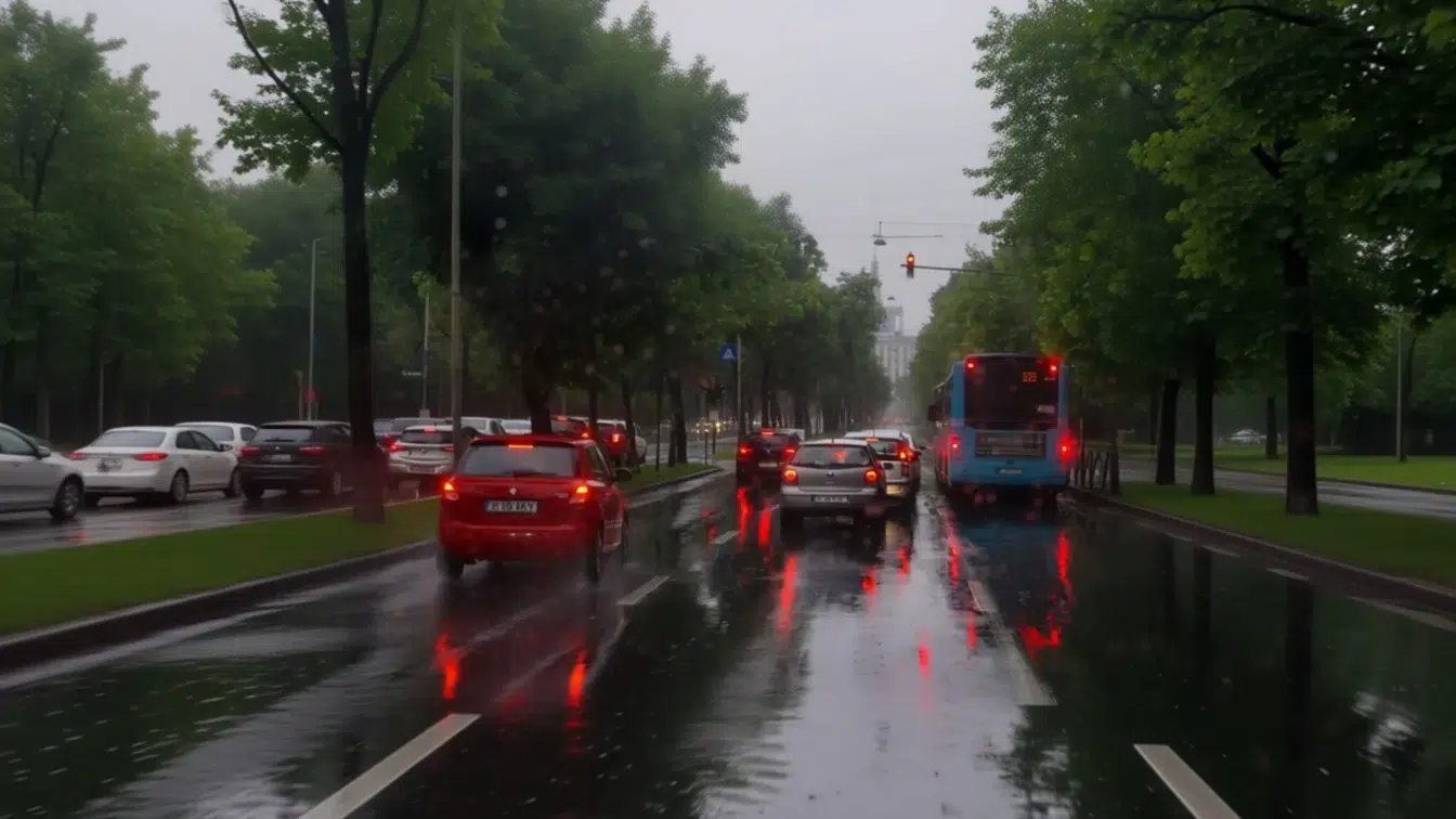 În București va fi un vânt de 50 km/h și ploi sub două coduri galbene