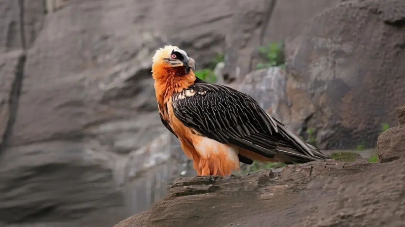 Care este povestea vulturului zăgan care mănâncă 400 kg de oase pe an