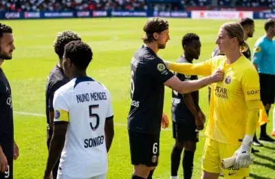 Ucraineanul Zabarnii si rusul Safonov evita salutul la PSG. Finala se joaca sambata la Budapesta