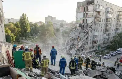 Bilantul atacului rusesc asupra Kievului creste la 24 de morti. O racheta a distrus un bloc