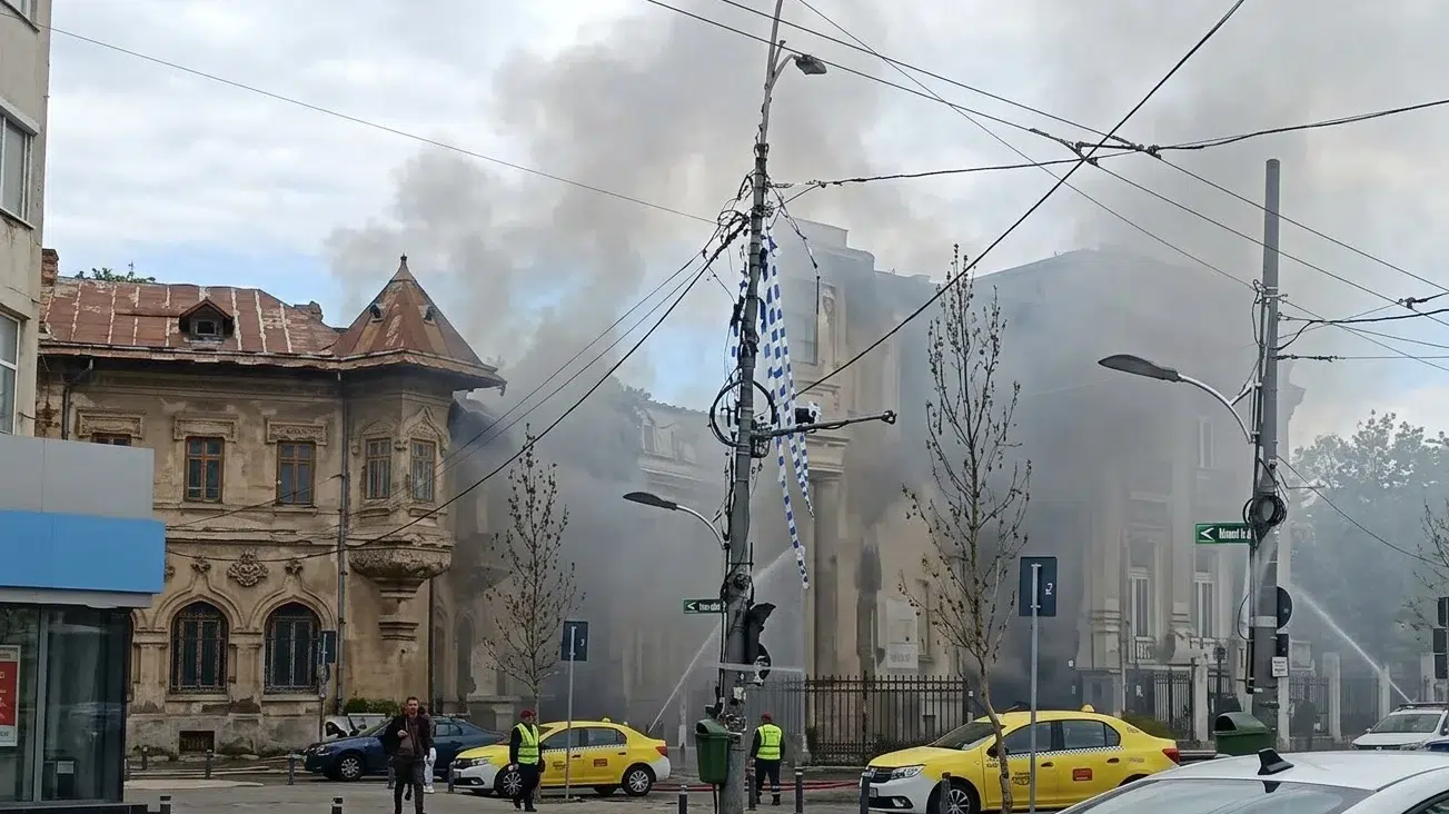 incendiu Piața Romană