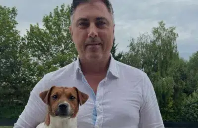 Alexandru Ciucu isi gaseste cainele pierdut in Pipera. Animalul a evitat un accident