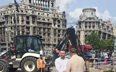 Primarul Ciprian Ciucu incepe lucrarile la Piata Natiunile Unite. Zona devine oras parc