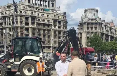 Primarul Ciprian Ciucu incepe lucrarile la Piata Natiunile Unite. Zona devine oras parc