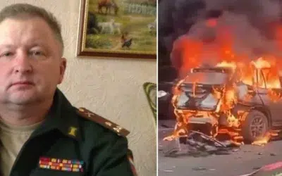 Seful artileriei ruse a fost asasinat langa Moscova. Masina colonelului Damir Davidov a explodat