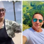 Dan Negru și familia Măruță în vacanță în Mauritius. Imagine cu Andra veche de 25 de ani