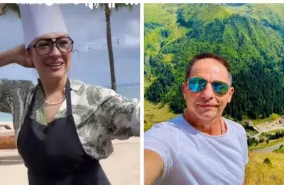 Dan Negru și familia Măruță în vacanță în Mauritius. Imagine cu Andra veche de 25 de ani
