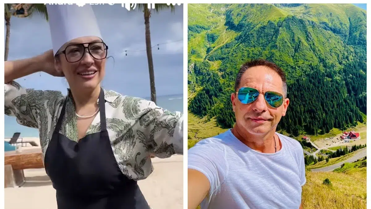 Dan Negru și familia Măruță în vacanță în Mauritius. Imagine cu Andra veche de 25 de ani