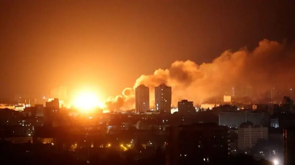 Rusia ataca Kiev rachete drone