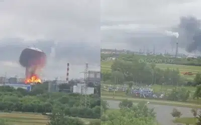 Ucraina ataca Moscova cu peste 500 de drone. Rafinaria de petrol a explodat