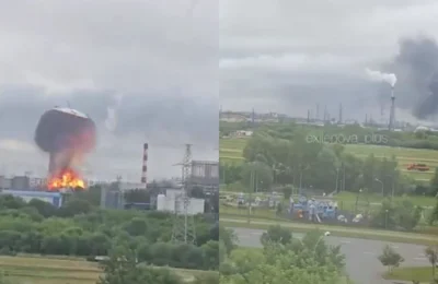 Ucraina ataca Moscova cu peste 500 de drone. Rafinaria de petrol a explodat