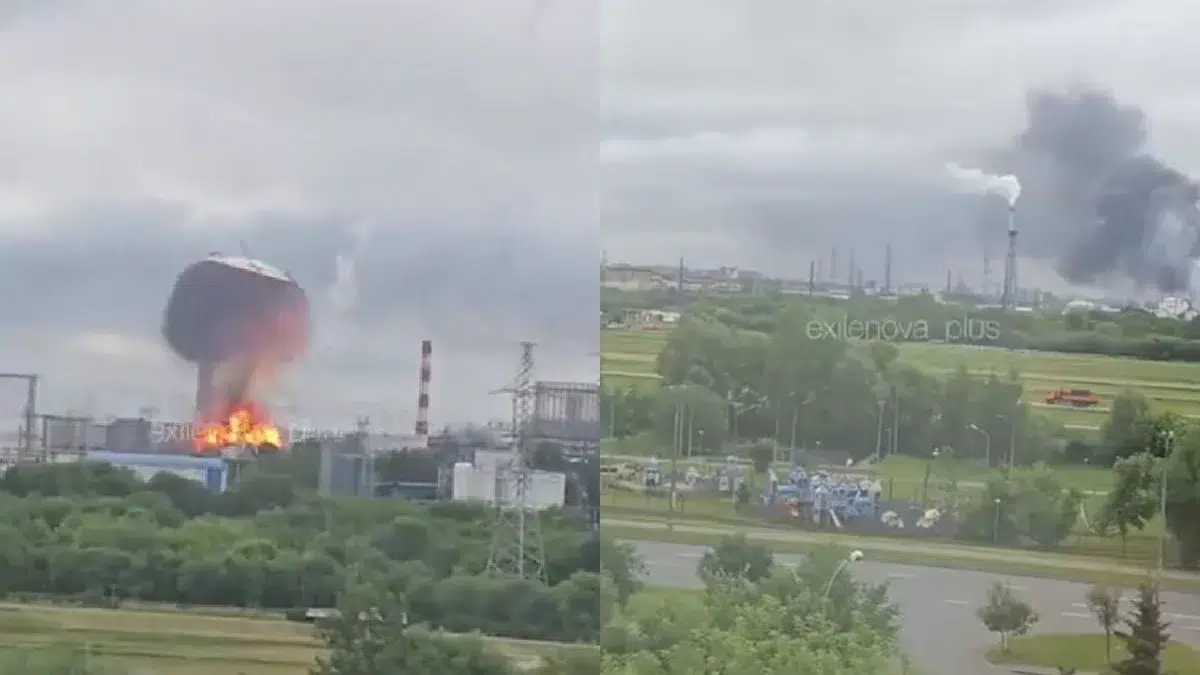 Ucraina ataca Moscova cu peste 500 de drone. Rafinaria de petrol a explodat