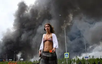 Propagandistii de la Moscova cer inchisoare pentru rusii care au filmat atacul cu 194 de drone