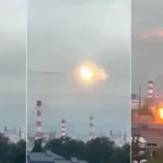 Drona ucraineana explodeaza in rafinaria Gazprom. Incidentul are loc la 15 km de Kremlin