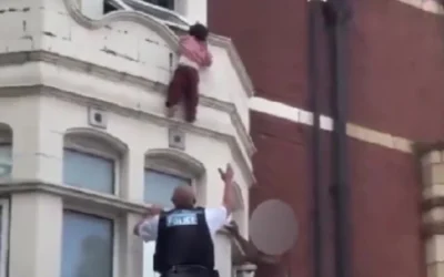 O fetiță a căzut de la etajul doi în Londra. Un polițist a prins copilul în aer