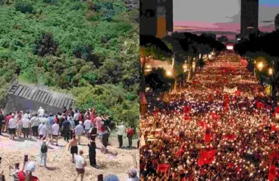 Zeci de mii de oameni la proteste in Albania. Miza e proiectul imobiliar al familiei Trump