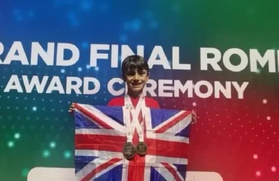 Alex Rusu aduce trei medalii Marii Britanii la Olimpiada STEM. Elevul de 9 ani are parinti romani