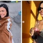 Andreea Popescu schimba tinuta la concertul Bad Bunny din Varsovia. Vedeta a uitat pantofii acasa