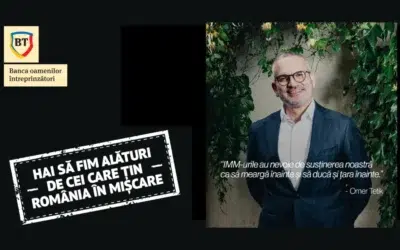 Peste un milion de antreprenori tin economia in miscare. Mesajul lansat de CEO Banca Transilvania