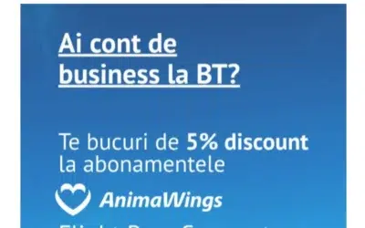 Clientii Bancii Transilvania primesc 5% reducere la zborurile AnimaWings. Cum se acceseaza oferta
