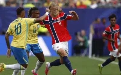 Erling Haaland marcheaza doua goluri cu Brazilia. Norvegia merge in sferturile Cupei Mondiale