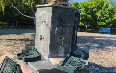 Fantana Maria Tanase din Sectorul 4 a fost vandalizata. Politia cauta vinovatii
