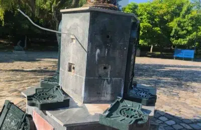Fantana Maria Tanase din Sectorul 4 a fost vandalizata. Politia cauta vinovatii