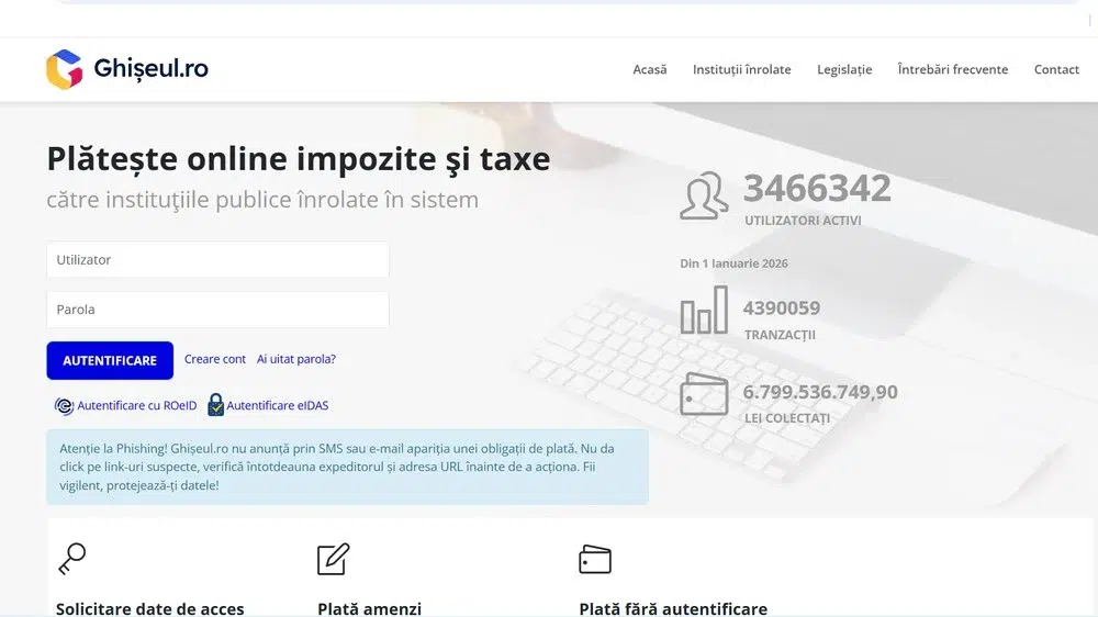 DNSC avertizeaza ca platforma Ghiseul.ro a fost clonata. Cum iti protejezi datele bancare