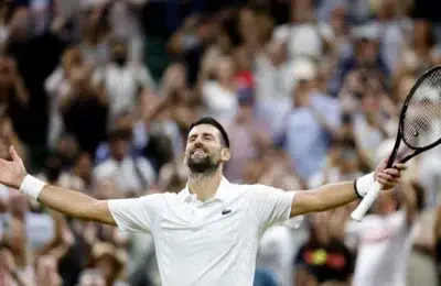 Djokovic castiga la Wimbledon dupa 5 ore si 15 minute. Sarbul se califica in semifinale