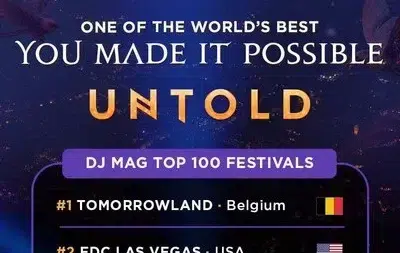 UNTOLD isi pastreaza locul 3 in clasamentul mondial. Organizatorii anunta artistii pentru 2026