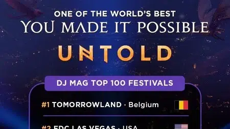 UNTOLD isi pastreaza locul 3 in clasamentul mondial. Organizatorii anunta artistii pentru 2026