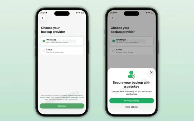 WhatsApp cloud iPhone