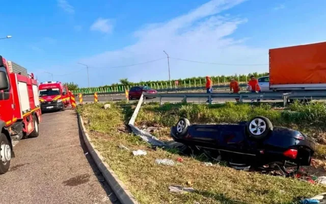 accident autostrada A2 Lehliu Gara