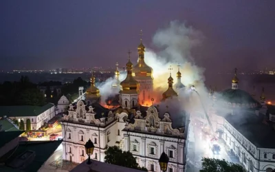 5 oameni au murit in atacul asupra manastirii din Kiev. Imagini false ascund implicarea Rusiei